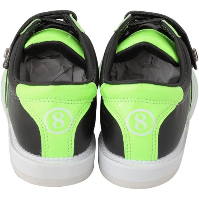 Унісекс шкіряні боулінг-шоу боулінгу SDEQA з магічною липучкою, дихаючі, зелені, 34 EU