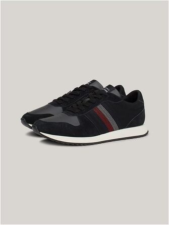 Кросівки Tommy Hilfiger Runner Evo Mix Stitch білі (44 EU, чорний)