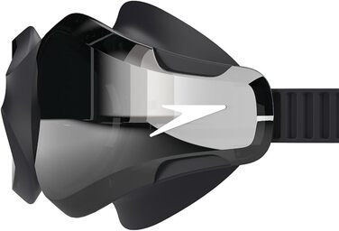 Окуляри для плавання Speedo Hydrosity 2.0 із дзеркальними лінзами, унісекс, чорний/димчастий/сріблястий, універсальний розмір