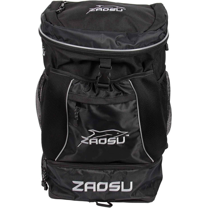 Триатлонний та плавальний рюкзак ZAOSU Transition Bag 45 л з відділенням для вологого одягу, чорний
