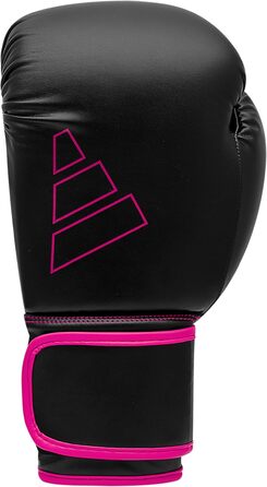 Боксерські рукавички adidas Hybrid 80 для боксу, кікбоксингу, MMA, фітнесу, тренувань, для дітей, чоловіків і жінок, чорні/рожеві, 8 oz