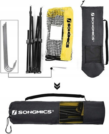 Сітка для бадмінтону Songmics SYQ500Y, 5 x 1,55 м