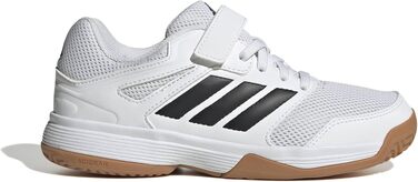 Дитячі кросівки Adidas Speedcourt Unisex для залу, білі/чорні, розмір 35 EU