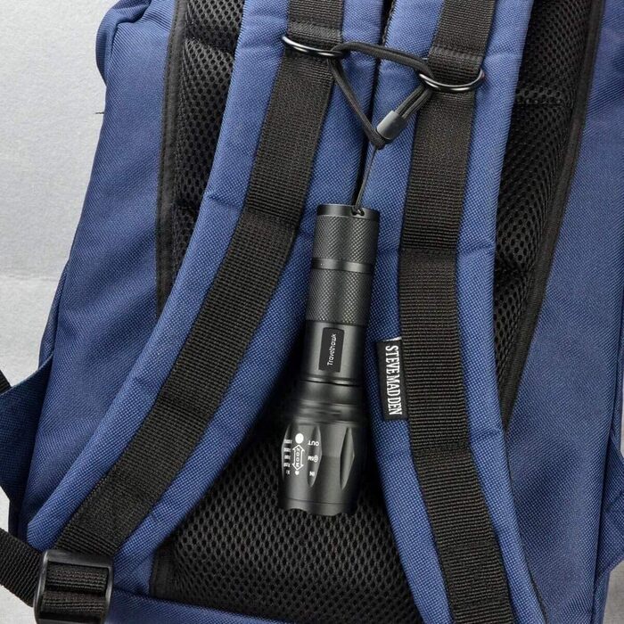 Ліхтарики LED TravelHawk 2 шт. - тактичні, 1000 люмен, водонепроникні, з регулюванням фокусу, для кемпінгу, туризму, надзвичайних ситуацій, на батарейках