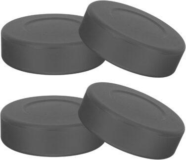 Гумові хокейні шайби Gatuida, 4 шт. для гри в приміщенні та на вулиці, чорні