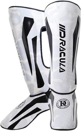 Захист ніг ForceRoute для Муай Тай, кікбоксингу та інших бойових мистецтв (білий, L)