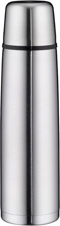 Термос alfi ISOTHERM PERFECT DV 1,0 л з нержавіючої сталі, з чашкою, герметичний, тримає тепло, не залишає відбитків, довговічний, для посудомийки, BPA-free, 1000 мл