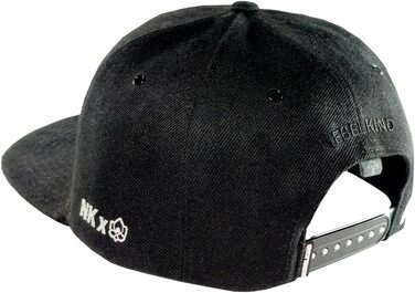 Кепка-снапбек Nebelkind Steini Der Keller унісекс, регульований розмір, чорно-сіра, стиль streetwear