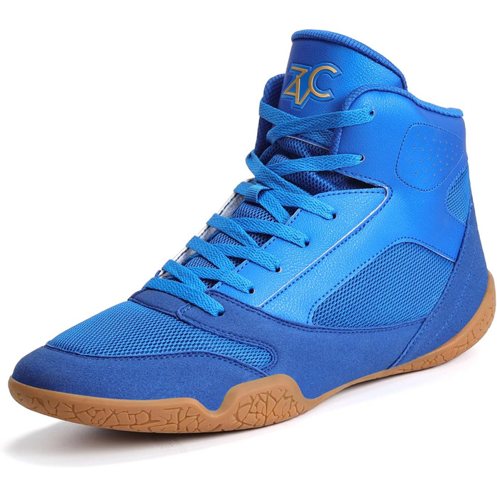 Чоловічі боксерські та спортивні черевики ZVC для боксу, фітнесу та пауерліфтингу (45 EU, Синій)