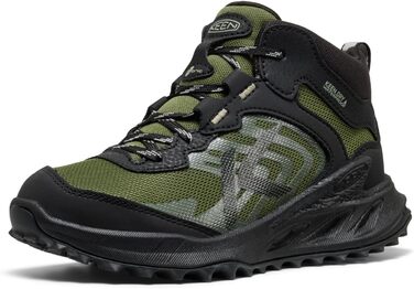 KEEN Zionic Mid - Водонепроникні трекінгові черевики для дітей (3 Big Kid, Чорний Bronzegrün)