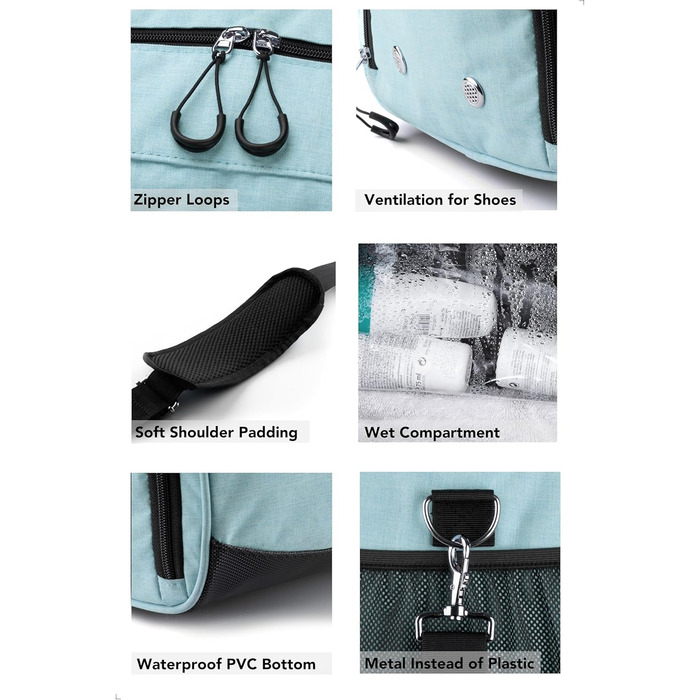 Спортивна та туристична сумка Fitgriff® для жінок та чоловіків з відділенням для взуття та мокрих речей - ідеальна для спорту, фітнесу та подорожей. Об'єм: 48 x 26 x 25 см (маленька)