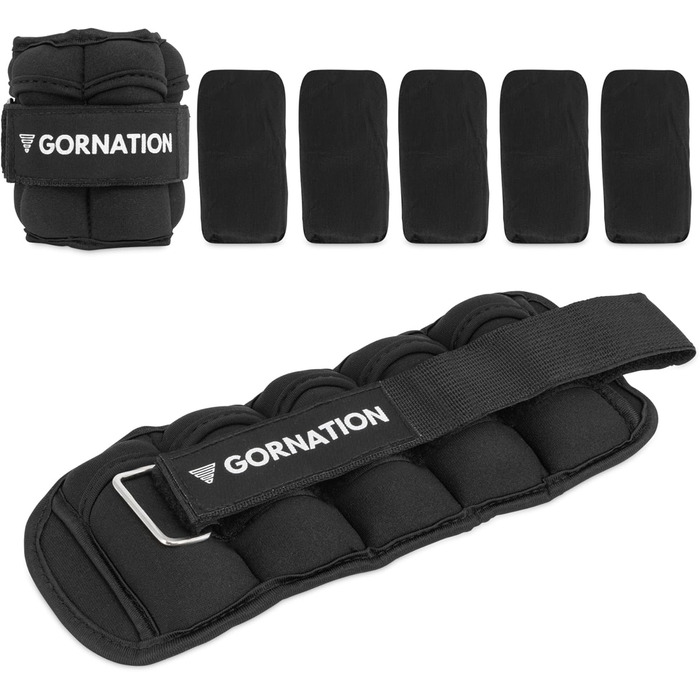 Універсальні регульовані обважнювачі для гомілок GORNATION 1 кг, пара – для тренування сили, балансу, фітнесу та витривалості, підходять для рук і ніг