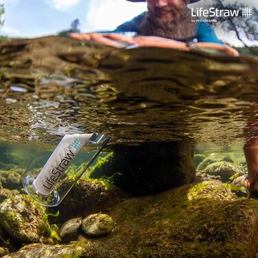 Пляшка-фільтр LifeStraw 1 л, пластикова, 2-ступенева, прозора