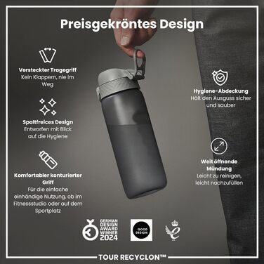 ION8 Фляга для води, 750 мл (Сірий, Evo)