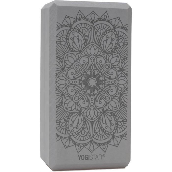 Блок для йоги Yogistar Yogiblock Basic Art Lotus Mandala, графіт