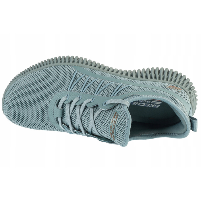 Жіночі кросівки SKECHERS BOBS Geo-New Aesthetics — Текстильні, Блакитні