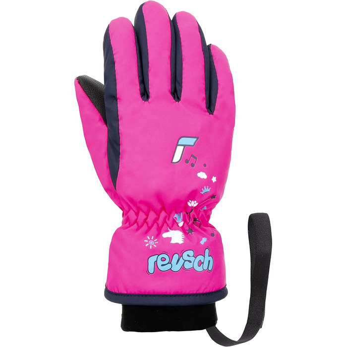 Дитячі рукавички Reusch Fingerhandschuhe III, рожево-блакитні