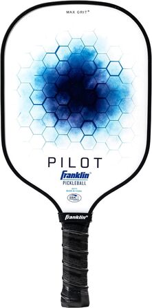 Ракетка для піклболу Franklin Sports Pilot з поліпропіленовим сердечником, офіційно схвалена USA Pickleball, легка професійна синя ракетка