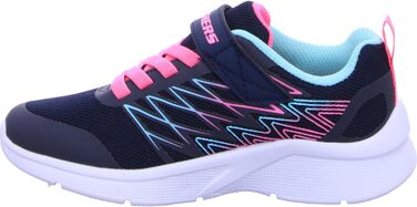 Кросівки Skechers Microspec Bold Delight для дівчаток, 31 EU, темно-сині з рожевою окантовкою