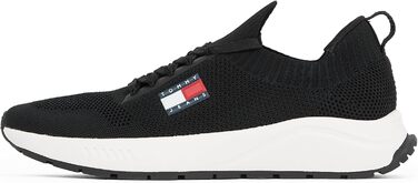 Футболка Tommy Jeans Runner Knitted чоловіча, чорна, 43 EU