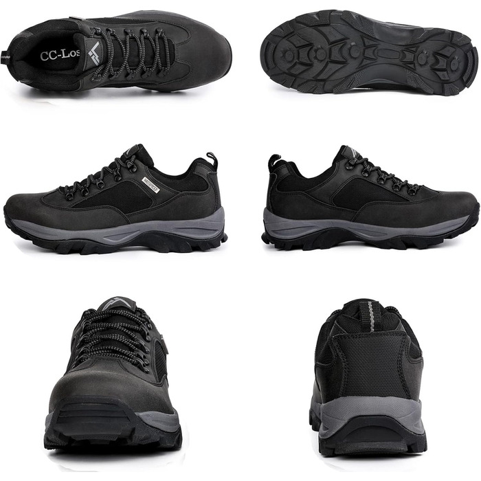 Черевики для трекінгу CC-Los чоловічі, водонепроникні, легкі, розмір 40-48, чорні
