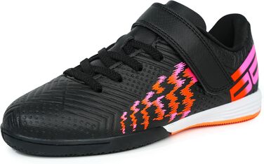 Дитячі футзальні кросівки JABASIC для залу, чорно-помаранчеві, 37 EU