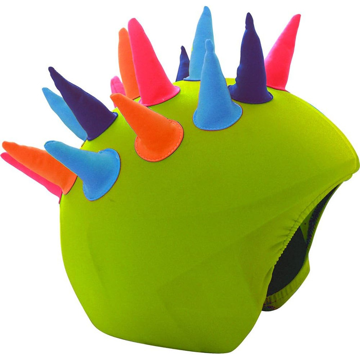 Чохол для шолома COOLCASC NEON HÖRNER для мультиспорту, неоновий, з ріжками