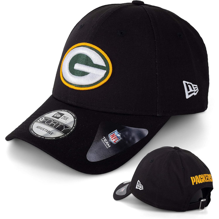 Кепка New Era - Бейсболка з лімітованим дизайном MLB NBA NFL - Нью-Йорк Янкиз, Лос-Анджелес Лейкерс, Чикаго Буллз, Окленд Рейдерс, Канзас-Сіті Чіфс, Лос-Анджелес Доджерс, Сіетл Сіхокс, Бостон Сокс, Сан-Франциско 49ers, Грін-Бей Пекерс (чорний V2)