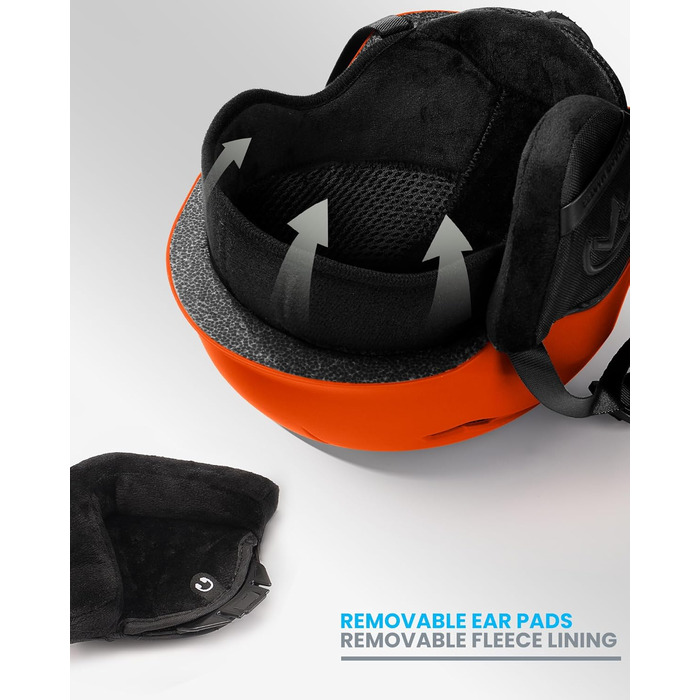 Гірськолижний шолом OutdoorMaster з маскою для дорослих, 12 вентиляційних отворів, матовий помаранчевий, розмір L (58-61 см), для лиж і сноуборду, унісекс