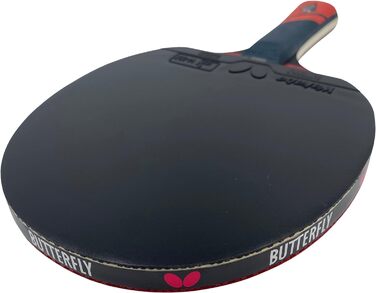 Настільна ракетка Butterfly Dimitrij Ovtcharov Black, ITTF, Wakaba 2,1 мм, для професіоналів, комплект з чохлом, м'ячами та другою ракеткою