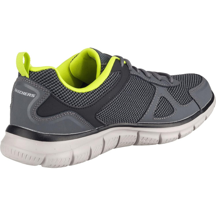 Чоловічі кросівки Skechers Track Scloric 48.5 EU - шкіра, сітка, чорний, зелений