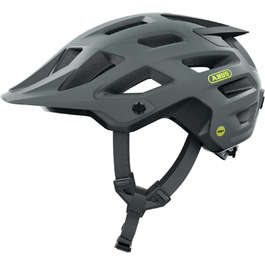 Велосипедний шолом ABUS Moventor 2.0 MIPS для MTB, сірий, універсальний, розмір L (57-61 см), захист від ударів, для гірського велосипеда