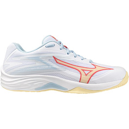 Волейбольні кросівки Mizuno Thunder Blade для жінок, Indoor, V1GC237030, білий, 43 EU, Calypso Coral, Pale Banana