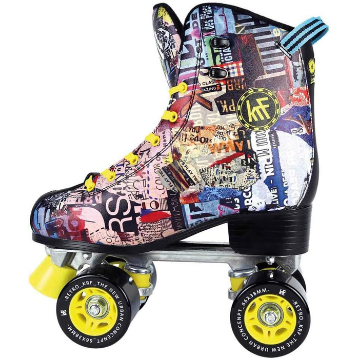 Роликові ковзани KRF Kinder Art Retro Multicolor для дітей, 37 розмір