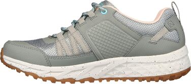 Черевики для активного відпочинку Skechers Escape Plan для жінок, 38 EU, оливковий колір, шкіра, сітка, світло-рожева окантовка