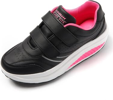 Жіночі кросівки JOMIX на липучці: спортивні, на платформі, для бігу, зручні, з підтримкою стопи, антиковзкі, для фітнесу, тренувань, вулиці (38 EU, фуксія)