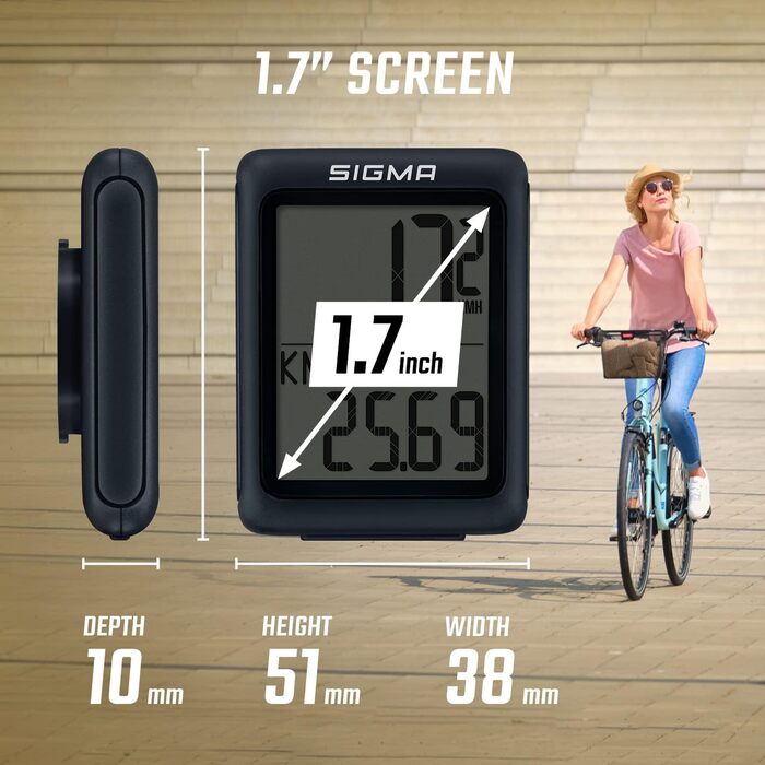 Велокомп'ютер SIGMA Sport BC 5.0: Функціональний, з великим дисплеєм та зручними кнопками для початківців
