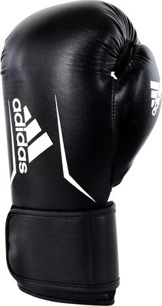Боксерські рукавички Adidas Speed 100, чорні/білі, 10 унцій, унісекс