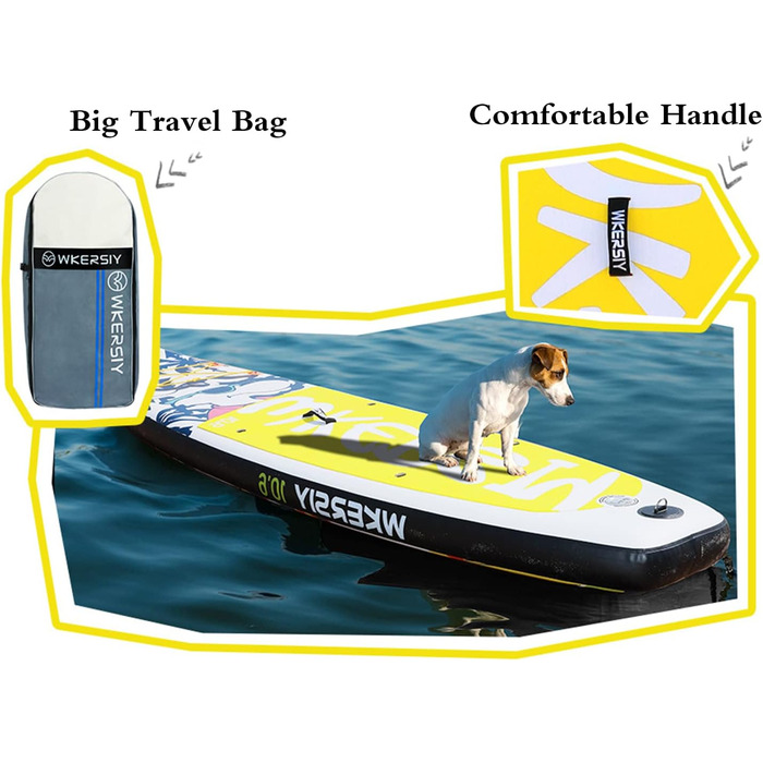Надувна SUP-дошка Lixada 320×79×15 см, повний комплект, для всіх рівнів, весло, плавець, ремінь, насос, сумка