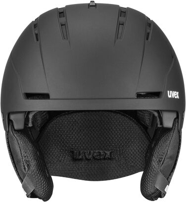 Гірськолижний шолом uvex Stance для жінок і чоловіків, чорний матовий, 51-55 см, міцний захист