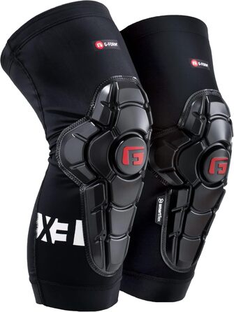G-Form Pro-X3 наколінники для гірського велосипеда, захист для дорослих, унісекс, чорні/білі, розмір S