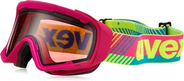 Лижна маска Uvex Jakk Stimu Lens, рожевий мат, універсальний розмір