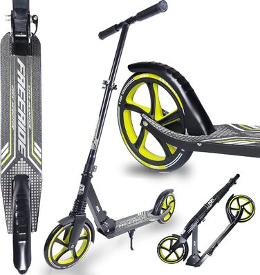 Самокат WeLLIFE Freeride RGX з великими колесами 200 мм, передньою амортизацією, для дорослих і дітей, міський складаний скутер