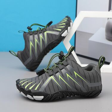 Дитячі босижні кросівки для хлопчиків та дівчаток, дихаючі, антиковзкі, легкі спортивні кросівки для ходьби та бігу, розмір EU 26-40 (39 EU, сірий)