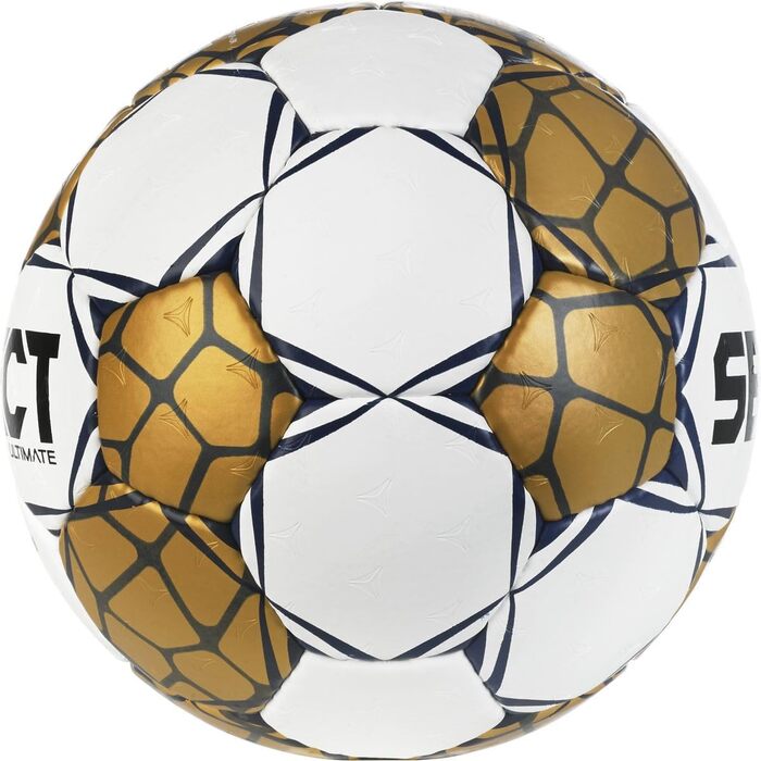 М'яч для гандболу Select Ultimate EHF Champions League v24, біло-золотий, розмір 3
