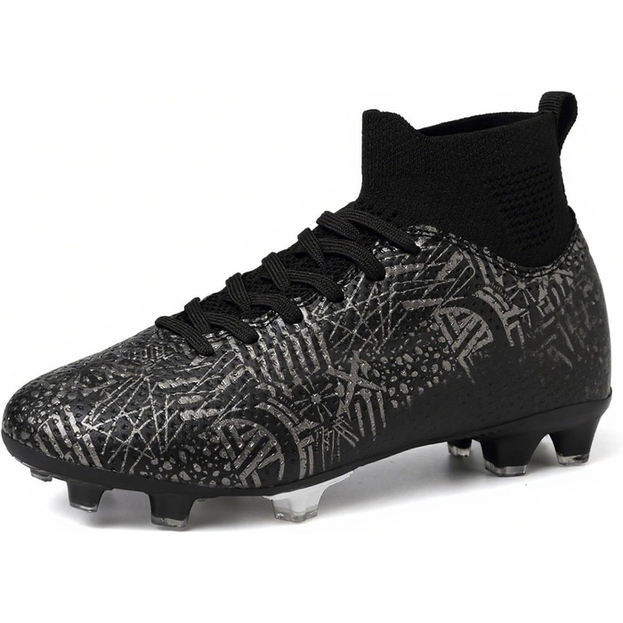 Дитячі футбольні бутси для хлопчиків та дівчаток, розмір 36 EU, чорний колір