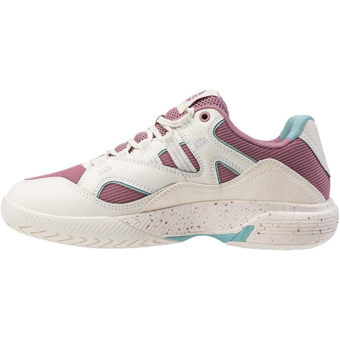 Жіноче кросівки K-Swiss Tura Team для падел-тенісу, 41 EU, білий, лілак, пастельно-бірюзовий