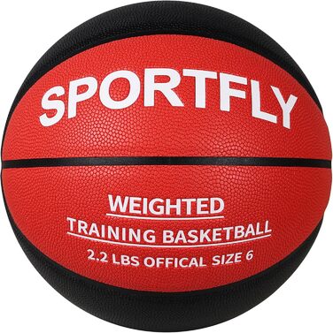 Баскетбольний м’яч Sportfly важкий 1 кг, розмір 6, для тренувань у приміщенні та на вулиці, для розвитку дриблінгу та пасу