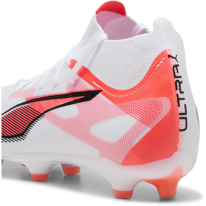 Жіночі футбольні бутси PUMA Ultra 5 Match+ Fg/Ag, 43 EU, білий/чорний/червоний