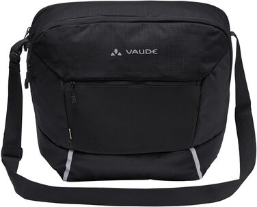 Месенджер-сумка VAUDE Cycle Messenger L для велосипеда, 20 л, чорна, з дощовиком, універсальний розмір